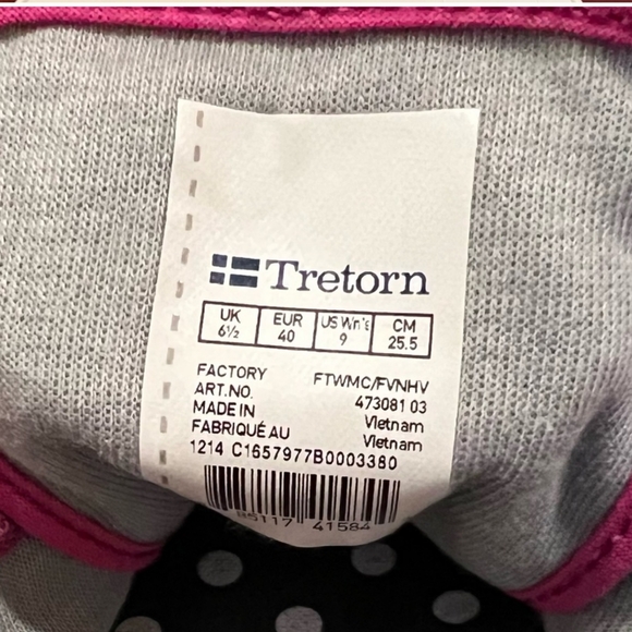 Tretorn Tournament Magenta Canvis Sneakers EUC - Picture 7 of 8